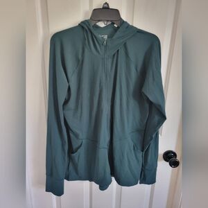 OFFLINE by Aerie Women’s Full Zip Hoodie Jacket Green XL Athletic Activewear